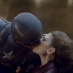 Chris Evans and Hayley Atwell in Captain America