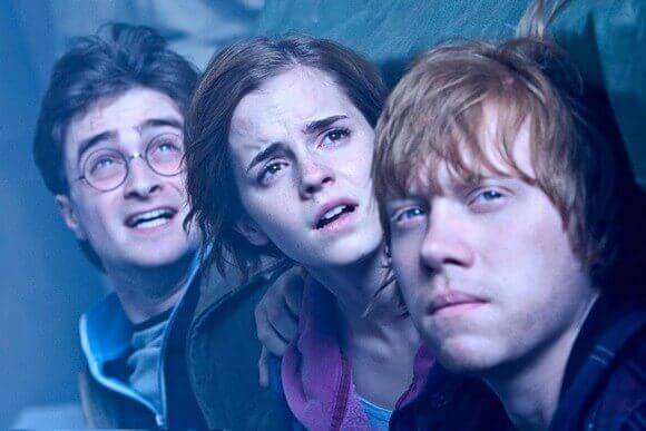 Daniel Radcliffe, Emma Watson and Rupert Grint in Harry Potter and the Deathly Hallows Part 2