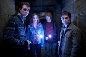 Daniel Radcliffe, Matthew Lewis, Emma Watson, Rupert Grint and Daniel Radcliffe in Harry Potter and the Deathly Hallows Part 2
