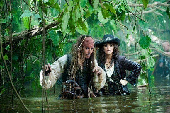 Johnny Depp and Penelope Cruz in 'Pirates of the Caribbean: On Stranger Tides'