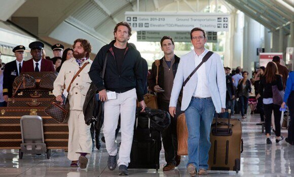 Zach Galifianakis, Bradley Cooper, Justin Bartha and Ed Helms in 'The Hangover 2'