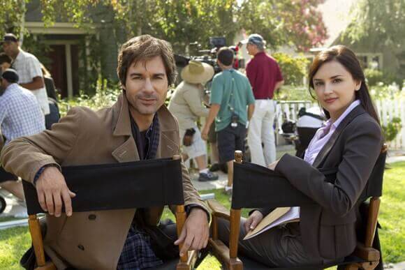 Eric McCormack and Rachael Leigh Cook on the Perception Set
