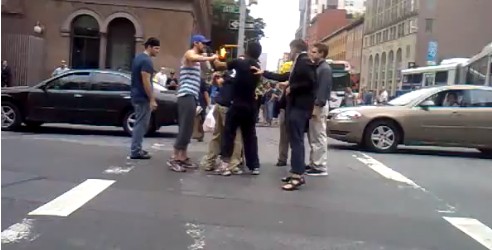 Ryan Gosling Breaks Up a Street Fight