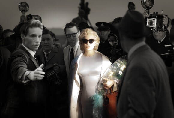 Eddie Redmayne, Dougray Scott and Michelle Williams in My Week with Marilyn