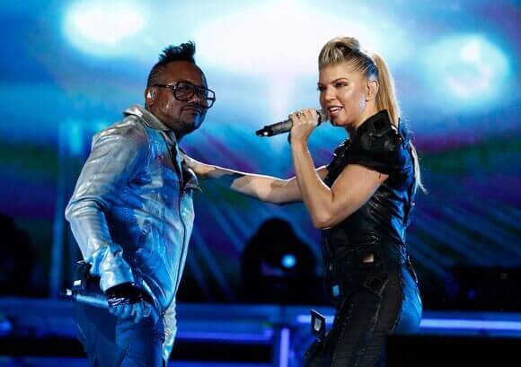 Black Eyed Peas performing onstage at the Concert 4 NYC 