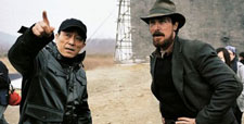Zhang Yimou and Christian Bale on The Flowers of War set