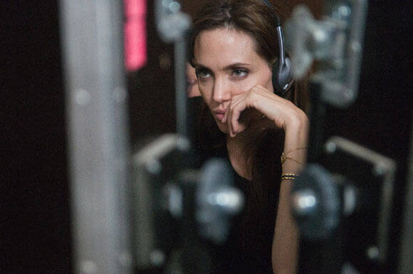 Angelina Jolie on the set of 'In the Land of Blood and Honey'