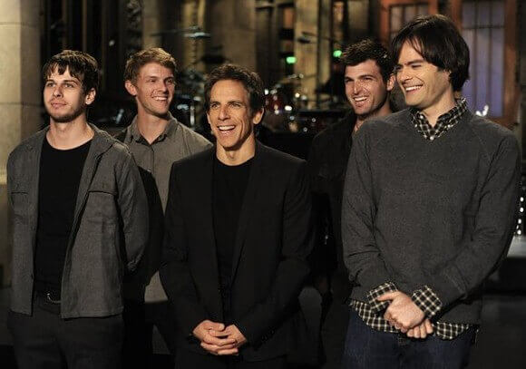 Foster the People, Ben Stiller, and Bill Hader on 'Saturday Night Live"