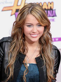 Miley Cyrus at the World Premiere of Hannah Montana the Movie 