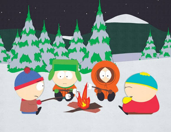 Stan, Kyle, Kenny and Cartman in 'South Park'