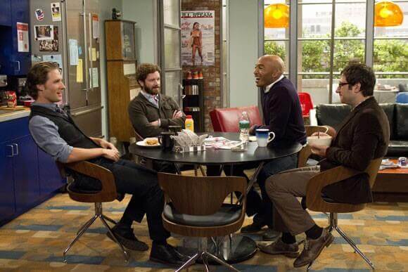 Michael Cassidy, Danny Masterson, James LeSure and Adam Busch in Men at Work