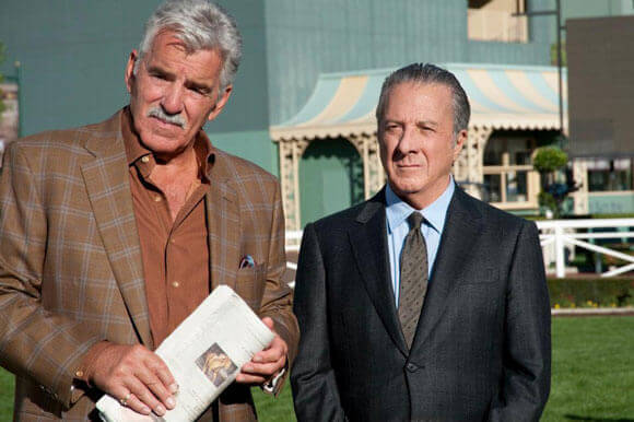 Dennis Farina and Dustin Hoffman in Luck