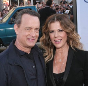 Tom Hanks and Rita Wilson at the Larry Crowne Premiere