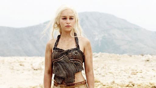 Daenerys Targaryen played by Emilia Clarke in 'Game of Thrones'