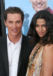 Matthew McConaughey and Camila Alves at the 'Ghosts of Girlfriends Past' Premiere