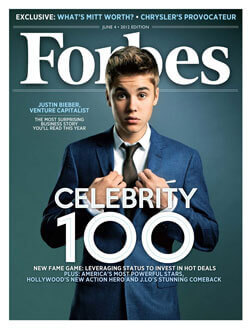 Forbes Celebrity 100 Issue - 2012 