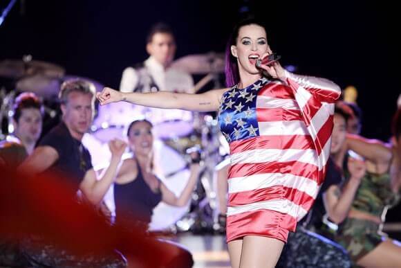 Katy Perry during the "Katy Perry: Part of Me" performance for Pepsi’s Fleet Week 