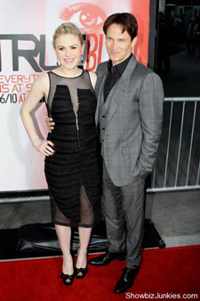 Anna Paquin and Stephen Moyer at the premiere of HBO's fifth season of True Blood.