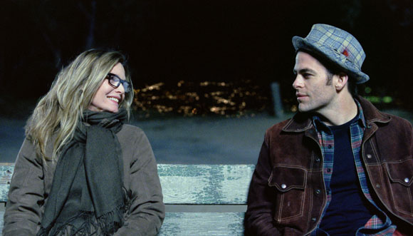 Michelle Pfeiffer and Chris Pine in People Like Us