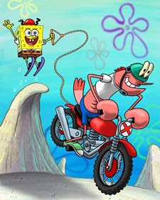 SpongeBob and Johnny Krill in Nickelodeon’s SpongeBob SquarePants