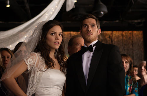 Katharine McPhee and Dave Annable in You May Not Kiss the Bride