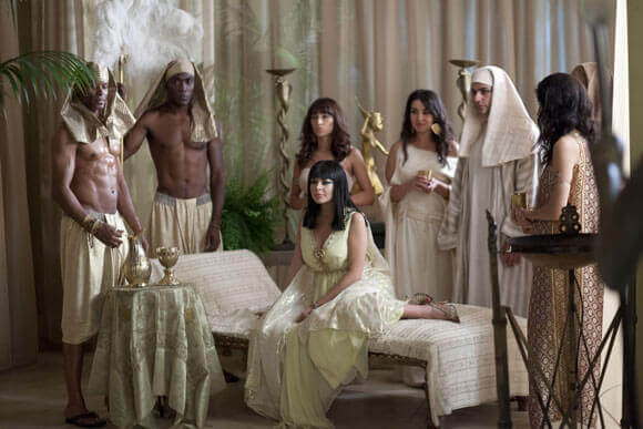 Lindsay Lohan as Elizabeth Taylor in 'Cleopatra' in Lifetime's 'Liz & Dick'