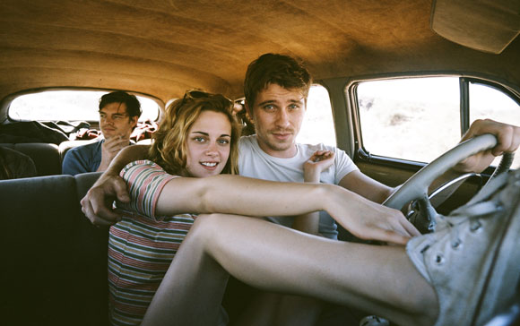 Sam Riley, Kristen Stewart and Garrett Hedlund in On the Road