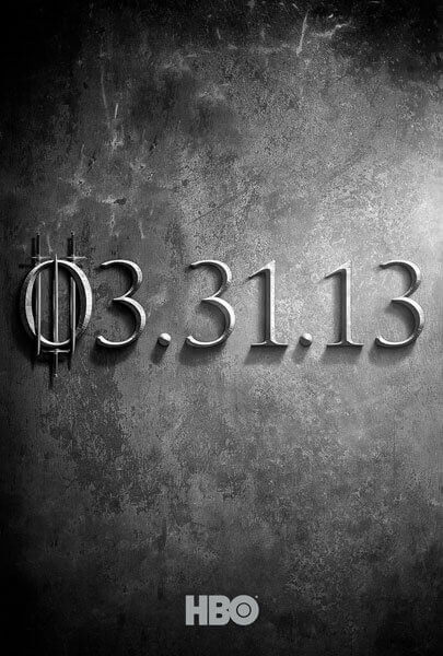 Game of Thrones Season 3 Teaser Poster