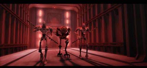 A scene from 'Star Wars: The Clone Wars' 