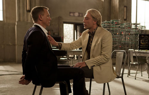  Daniel Craig and Javier Bardem in Skyfall