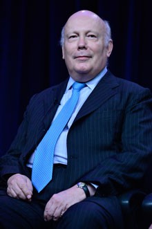 Julian Fellowes on stage at the Summer 2012 TCA Press Tour