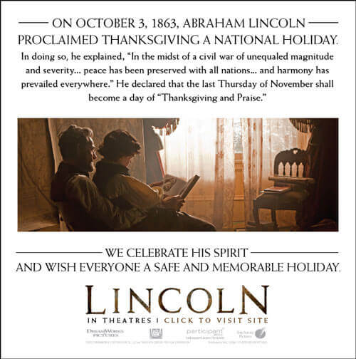Lincoln Thanksgiving Wishes