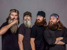 Phil, Si, Jase and Willie Robertson in Duck Dynasty