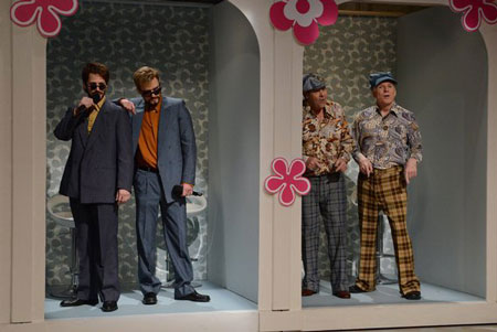 Andy Samberg, Justin Timberlake, Dan Aykroyd, and Steve Martin on SNL