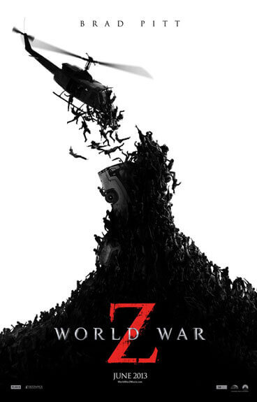 World War Z Film Poster with Zombies