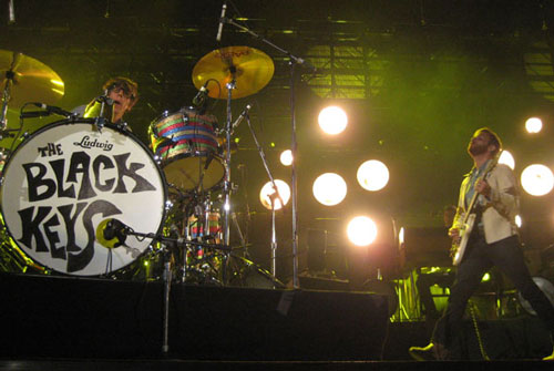 The Black Keys on stage at the KROQ Weenie Roast