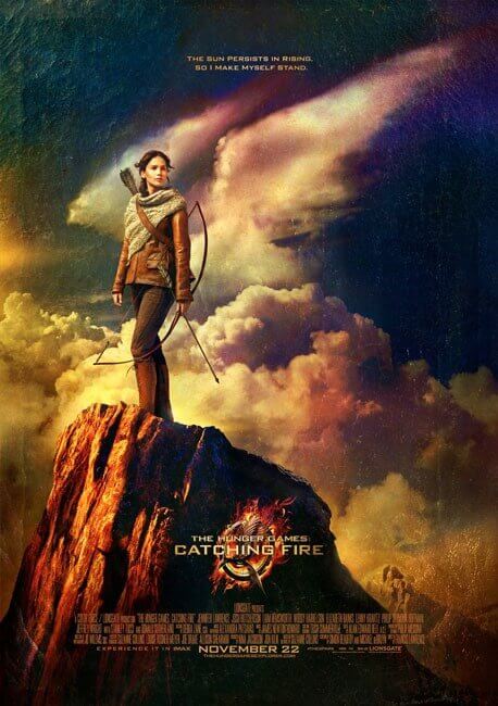 Hunger Games Catching Fire Katniss on a Mountain Poster