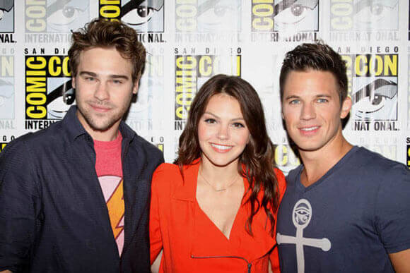 Grey Damon, Aimee Teegarden and Matt Lanter from Star-Crossed