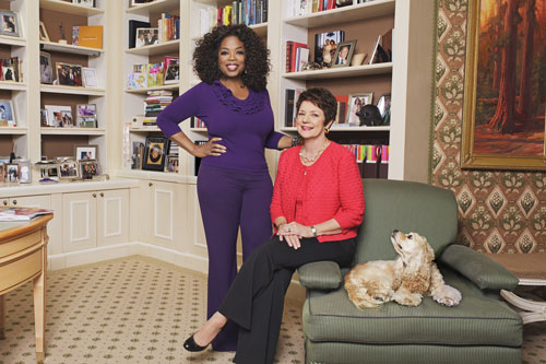 Oprah Winfrey and Sue Monk Kidd