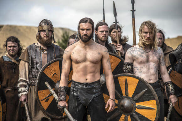 Clive Standen and Throbjorn Harr in Vikings Season 2