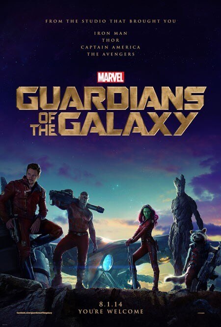 Guardians of the Galaxy Poster and Character Details