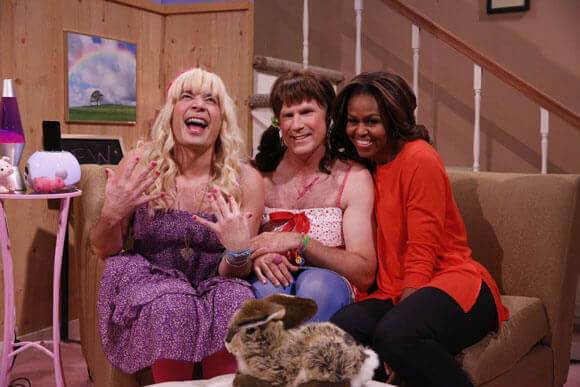 Jimmy Fallon, Will Ferrell, and Michelle Obama on 'The Tonight Show' 
