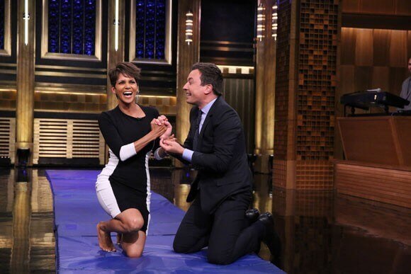 Halle Berry and Jimmy Fallon Roll