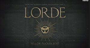 Lorde's Yellow Flicker Beat off of Mockingjay