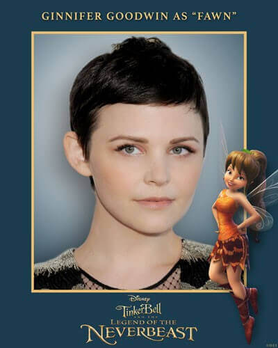 Ginnifer Goodwin Voices Fawn in Tinker Bell and the Legend of the NeverBeast