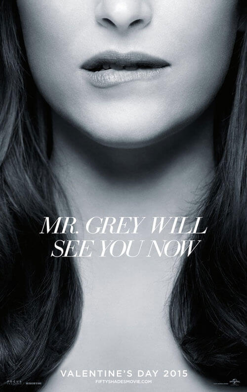 Fifty Shades of Grey Lip-Biting Poster