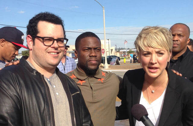 Kevin Hart, Josh Gad, Kaley Cuoco-Sweeting The Wedding Ringer Interview