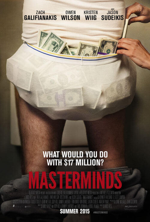 New 'Masterminds' Teaser Poster for the Action Comedy