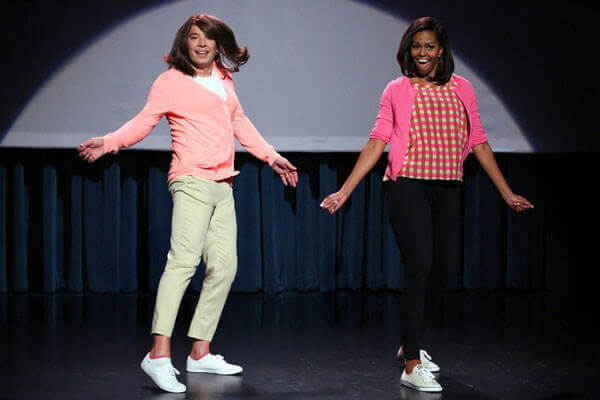 Michelle Obama and Jimmy Fallon Do Evolution of Mom Dancing Part 2