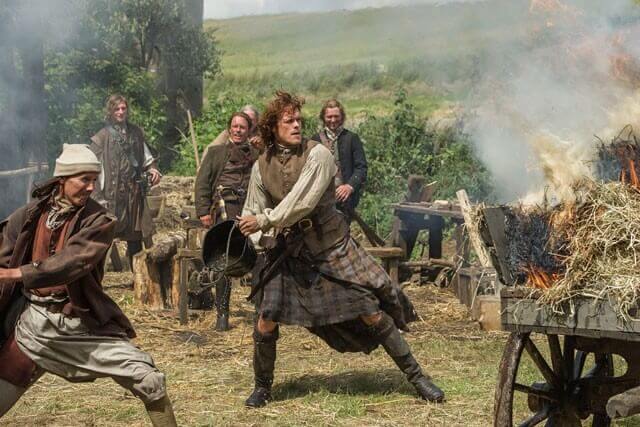 Sam Heughan and Douglas Russell in 'Outlander' (Photo © 2014 Sony Pictures Television Inc. All Rights Reserved.)